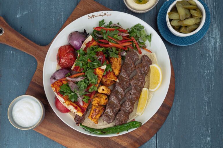 An Arabic mixed grill platter