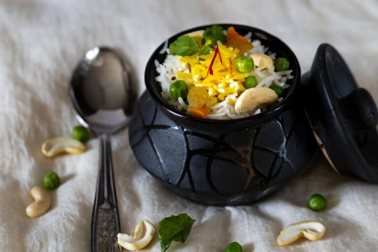 Biryani cooked in a sealed pot