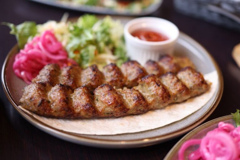 A kebab platter