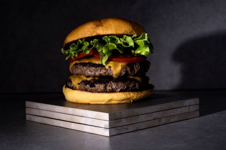 A double cheeseburger