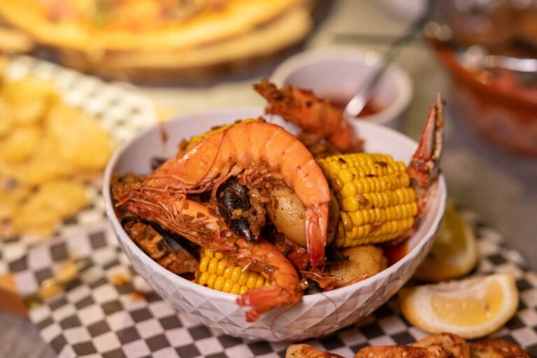 A Cajun seafood boil