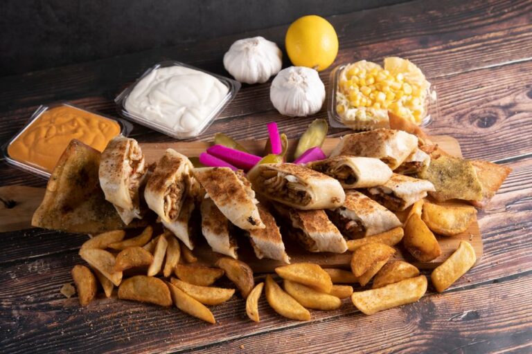A shawarma wrap