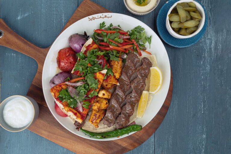 A mixed grill platter