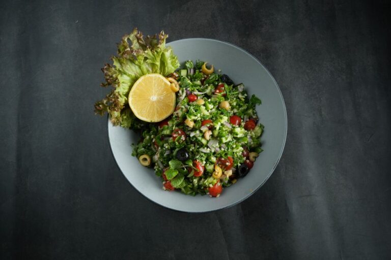 A bowl of tabbouleh