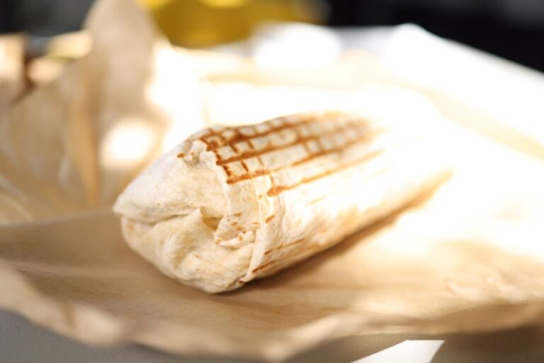 A shawarma sandwich