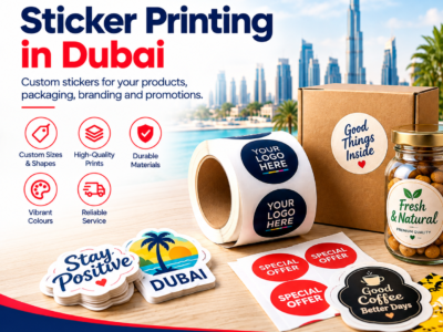 Sticker Printing in Dubai for Business Branding and Packaging